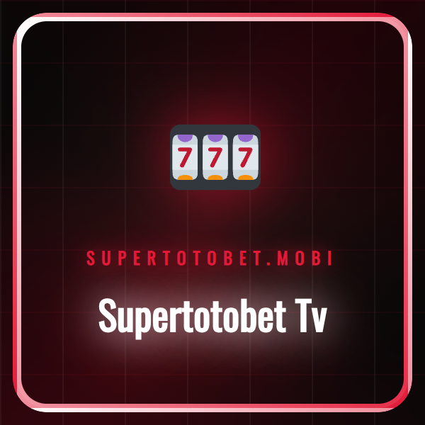 Supertotobet Tv ekranında canlı yayınlanan bir futbol maçı logosu.